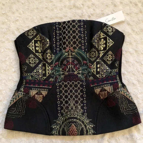 💥HP💥 Camilla Corset With Powermesh Insert Botanical Chronicles NWT - Picture 8 of 14